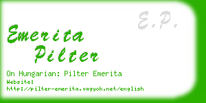 emerita pilter business card